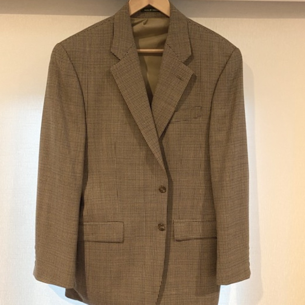 Ralph Lauren Men's Blazer, 40R, Tan/ with green and brown